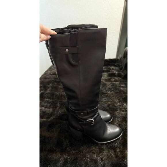 SOUL NATURALIZER  WOMEN'S SIZE 7 M 17 in. ZIPPERED BLACK BOOTS RIDING EQUESTRIAN - Picture 1 of 4